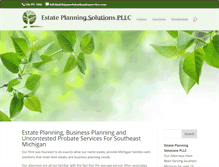 Tablet Screenshot of michiganestateplanningservice.com